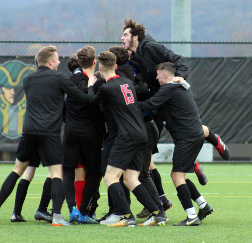 Soccer Team Celebration