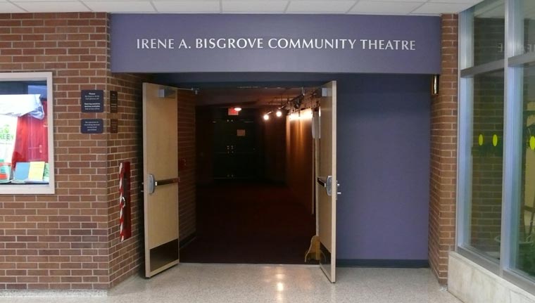 Image of the Irene Bisgrove Theater entrance