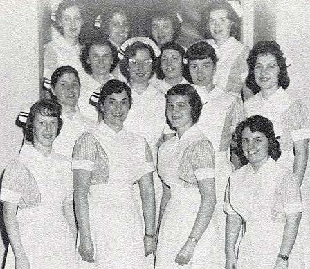 Cayuga nursing students from 1961