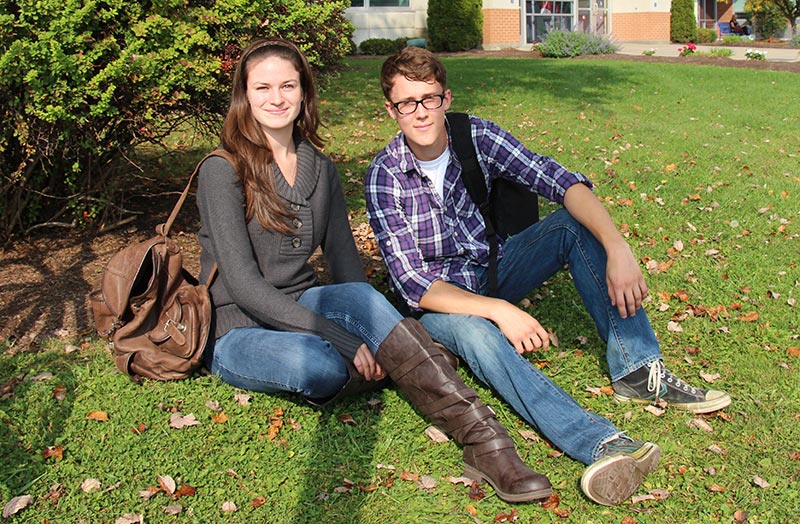 Students on the Grass